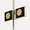 NEW TRENDY Drzwi wnękowe New Soleo Light Gold, pojedyncze, składane 120x195 lewe D-0468A