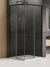 NEW TRENDY Kabina prysznicowa drzwi podwójne przesuwne PRIME BLACK 120x90 D-0320A/D-0315A
