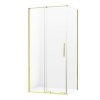 NEW TRENDY kabina prysznicowa narożna prostokątna Smart Light Gold złota 110x120 cm EXK-4237