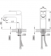 OMNIRES Bateria umywalkowa SACRAMENTO chrom/biały SC2310CRB