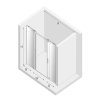 NEW TRENDY Drzwi wnękowe prysznicowe przesuwne podwójne SOFTI 150x200 EXK-3906
