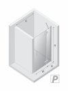 NEW TRENDY DRZWI WNĘKOWE NESTA CHROME, DRZWI POJEDYNCZE 120x200 1P D-0855A