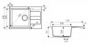 AQUAFORM - zlewozmywak granitowy MARANELLO 440 X 570 X 215 - 1 komora z 1/2 ociekacza , BEŻOWY + syfon oszczędzający miejsce z korkiem automatycznym  AQ.901-1012012