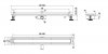 AQUALINE Odpływ liniowy przyścienny 2w1 ze stałym syfonem czarny 70cm LS04BK700