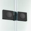 NEW TRENDY - Parawan nawannowy NEW SOLEO BLACK Rozmiary 100-120 cm