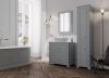 KROFAM - Szafka pod umywalkę OXFORD 60 cm, ciemno szary  OX 6070-54Z-S