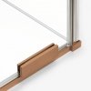 NEW TRENDY Kabina prysznicowa SMART COPPER BRUSHED 1D prostokątna U 100x110x200 szkło czyste 8mm Active Shield 2.0 EXK-7670