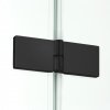 NEW TRENDY - Kabina kwadratowa New Renoma BLACK 80x80x195  D-0201A/D-0110B  LEWA