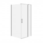 CERSANIT - Set B847 - Kabina kwadratowa MODUO na zawiasach 90x90X195  LEWA  Chrom szkło transparentne  S601-212