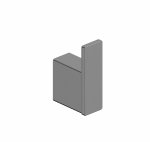 ARMATURA KRAKÓW KFA wieszak łazienkowy punktowy GUN METAL GREY 864-030-61