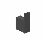 ARMATURA KRAKÓW KFA wieszak łazienkowy punktowy BLACK 864-030-81