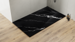 BESCO Brodzik prostokątny 120x90 Vexo Marble Black 120 VMB-120-90-P