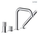 Oltens Hamnes bateria wannowo-prysznicowa 4-otworowa kompletna chrom 34202100