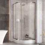 BESCO Kabina prysznicowa z brodzikiem Zarya Chrom 90 + brodzik Alex 90 ZC-AL-90-190