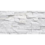 CAPITILE  - Panel ścienny Kwarcyt Biały - kamienny kwarcyt Stackstone White łupany, naturalny 10x36x0,8-1,3 cm /opakowanie 0,396m2/