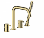 ARMATURA KRAKÓW KFA bateria wannowa 4-otworowa MOZA GOLD BRUSHED 5035-210-31