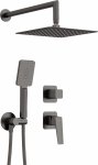 DEANTE - Zestaw prysznicowy podtynkowy BLUR Titanium  NQL_D9YK