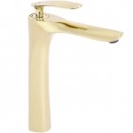 REA - Bateria umywalkowa ORBIT Gold / Złota Wysoka