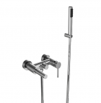 BESCO Bateria wannowa ścienna Zea chrom BW-ZS-CH