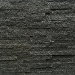 CAPITILE  - Panel ścienny Kwarcyt Czarny - kamienny kwarcyt Stackstone Black Quartz naturalny 10x36x0,8-1,3 cm /opakowanie 0,396m2/