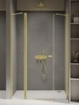 NEW TRENDY Drzwi wnękowe NEW SOLEO LIGHT GOLD PLUS 1D U 130x195 czyste 6mm Active Shield 2.0 D-0959A