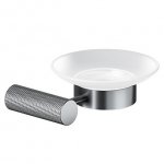 CERSANIT - Mydelniczka ścienna czarna gun metal  S951-896