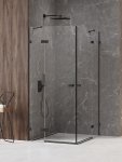 NEW TRENDY Kabina prysznicowa Avexa Black XR , podwójne drzwi 90x110x200 EXK-6917