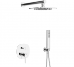 LAVEO Komplet natryskowy z baterią podtynkową POLA chrom BAP_001P