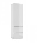 AQUAFORM - słupek łazienkowy wiszący 1D 2S OTTIMA biały połysk 40x140x32  AQ.401-1204011