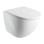 OMNIRES Misa WC Bezkołnierzowa z deską wolnoopadającą, 54x37 cm OTTAWA COMFORT biały mat OTTAWACMWBM