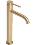 REA - Bateria Umywalkowa CLIF ZŁOTA SZCZOTKOWANA / GOLD BRUSH wysoka
