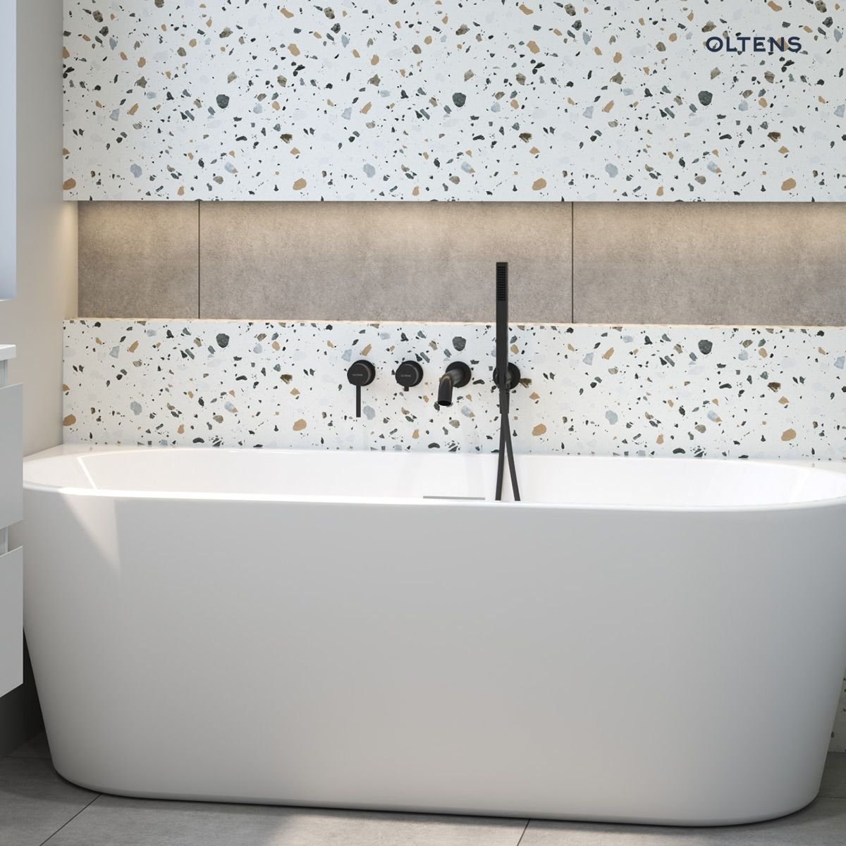 OLTENS Wanna wolnostojąca DELVA przyścienna 150x70 cm akrylowa