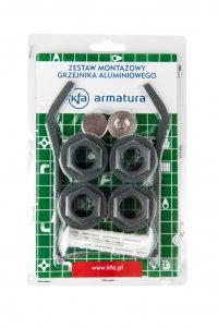 ARMATURA KRAKÓW - Komplet korków redukcyjnych do grzejnika G500F antracyt/grafit 878-200-61 