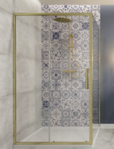 AQUAFORM Drzwi przesuwne INDIGO brushed gold 90x200 AQ.103-601117