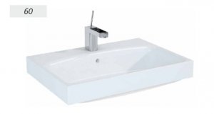 AQUAFORM - umywalka meblowa MADRID 60 z przelewem biała  AQ.448-0731160