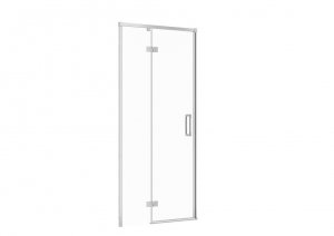 CERSANIT - Drzwi na zawiasach kabiny prysznicowej LARGA chrom 90x195 LEWE szkło transparentne  S932-120