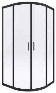 DEANTE - Kabina FUNKIA 90x90 Nero półokrągła  KYP_N51K