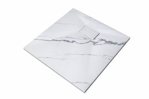 BESCO Brodzik kwadratowy Vexo Marble 80x80 VM-80-80-K