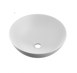 EXCELLENT Luqa umywalka nablatowa 40 cm okrągła, biały mat CEAC.6401.400.WHM