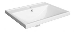 AQUAFORM - umywalka meblowa ceramiczna ALTEA 50 głębokość 40  biała z otworem  AQ.448-0411150