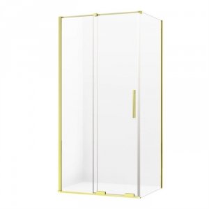 NEW TRENDY kabina prysznicowa narożna prostokątna Smart Light Gold złota 110x100 cm EXK-4235