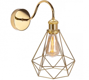 TOOLIGHT Lampa Kinkiet Ścienny Loft 392229 Złota