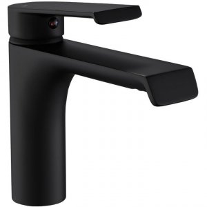 REA - Bateria umywalkowa HASS Black/Czarna Niska