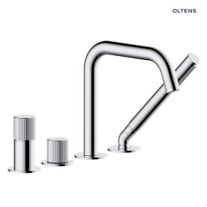 Oltens Hamnes bateria wannowo-prysznicowa 4-otworowa kompletna chrom 34202100
