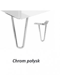 AQUAFORM - nóżka meblowa OTTIMA Chrom połysk wysokość 20cm 2szt w komplecie  AQ.401-190001