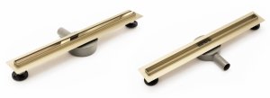 REA - Odpływ liniowy Neo Slim Mirror Gold Pro / Złoty Lustrzany 700mm