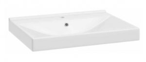 AQUAFORM - umywalka meblowa ceramiczna LAREDO 60 głębokość 45 biała z otworem  AQ.448-0431160