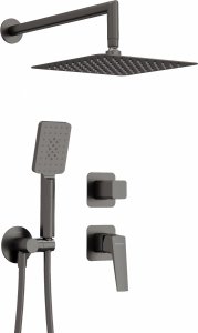 DEANTE - Zestaw prysznicowy podtynkowy BLUR Titanium  NQL_D9YK