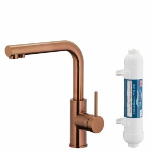 ARMATURA KRAKÓW KFA DUERO PURE BASIC ROSE GOLD bateria kuchenna z filtracją wody 6623-912-34