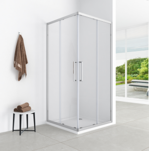 AQUAFORM LAZURO KABINA KWADRATOWA 80X80X200 CHROM, SZKŁO CZYSTE 6MM EASY CLEAN AQ.101-502107